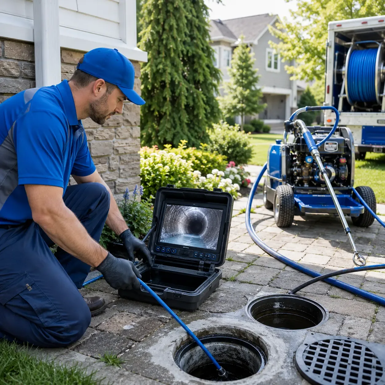 Outdoor drain cleaning professionals serving Jeffersonville, KY