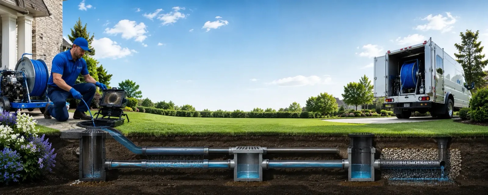 Outdoor drain cleaning information for Jeffersonville, KY